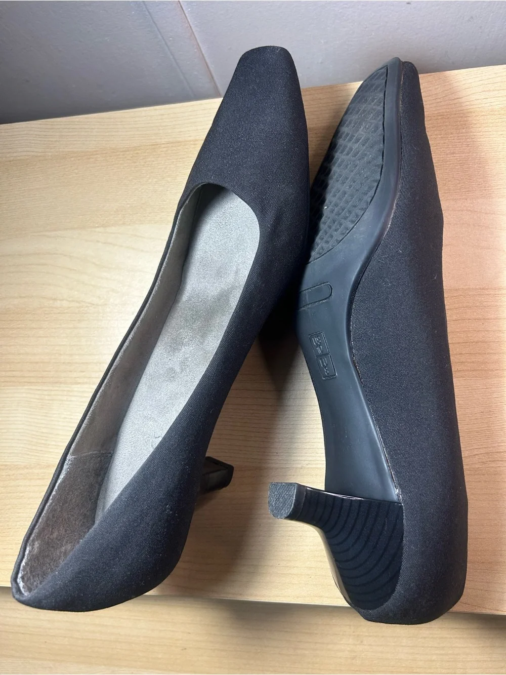 Classic Black Women's Square-Toe Pumps